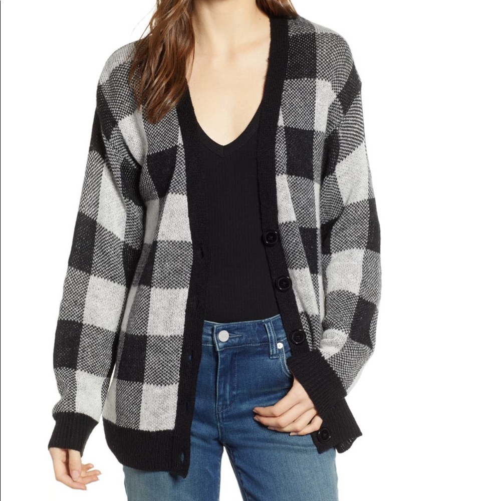 Buffalo Check Cardigan